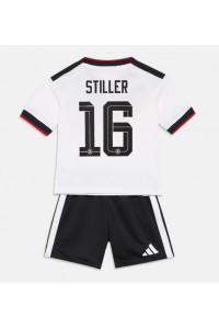 Saksa Angelo Stiller #16 Jalkapallovaatteet Lasten Kotipeliasu MM-kisat 2026 Lyhythihainen (+ Lyhyet housut)